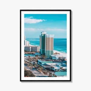 Kleurrijke poster Panama-stad Florida, Panama-stad fotokunst, muurdecoratie Panama-stad, reisafdruk, poster Panama-stad, stratenplan poster