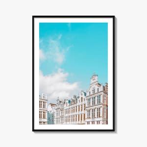 Brussels Colorful Poster Print No 2, Brussels Photo Wall Art, Brussels Decor, Brussels Travel Print, Brussels Street Map Poster, City Map