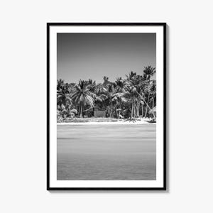 Póster fotográfico de República Dominicana n.° 1, arte mural en blanco y negro de República Dominicana, fotografía de pared, viajes, póster de mapa