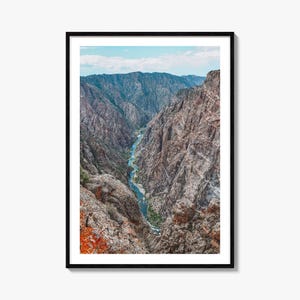 Black Canyon Of The Gunnison National Park Colorful Poster Print, Photo Wall Art, Wall Decor, Travel Print, Street Map Poster, City Map