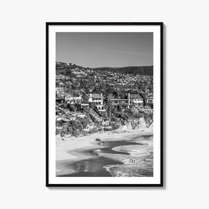 Orange County Foto Poster Druck Nr. 2, Orange County Schwarzweiß-Kunst, Orange County Wand Fotografie, Reise, Karte Poster