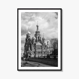 St Petersburg Photo Poster Print Russia No 3, Saint Petersburg Black and White Art, Saint Petersburg Photography, Travel, Map Poster