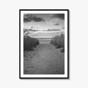 Ocean City Photo Poster Print Maryland Nr. 1, Ocean City Schwarzweiß, Kunst, Fotografie, Ocean City Reise, Ocean City Karte Poster