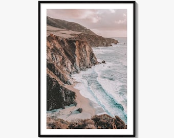 Big Sur Fine Art Photo Print, Monterey County California USA, Pacific Ocean Poster