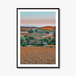Napa Valley Colorful Poster Print No 2, Napa Valley Photo Wall Art, Napa Valley Decor, Travel Print, Napa Valley Street Map Poster, City Map