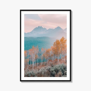 Idaho kleurrijke poster print nr. 3, Idaho fotokunst aan de muur, Idaho muur decor, Idaho reizen print, Idaho stratenplan poster, stadsplattegrond