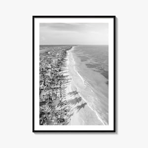 Tulum Foto Poster Druck, Tulum Schwarzweiß Wandkunst, Tulum Wand Fotografie, Tulum Reise, Tulum Karte Poster