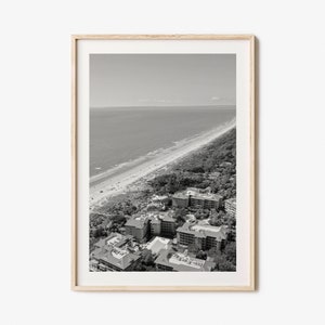 Hilton Head Island Photo Poster Print, Black and White Art, Photography