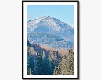Impression photo Whiteface Mountain, Adirondacks, Lake Placid, New York, affiche de décoration murale