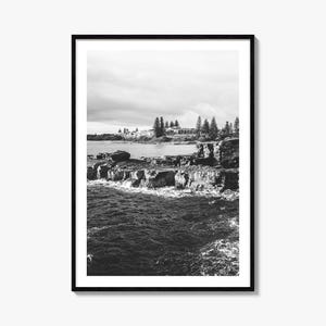 Yamba Photo Poster Print No 1, Yamba Schwarzweiß-Wandkunst, Yamba Wall Photography, Yamba Travel, Yamba Map Poster
