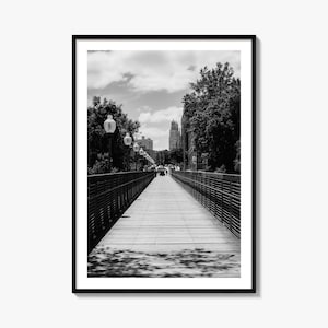 Kansas City Foto Poster Druck No 3, Kansas City Schwarz Weiß Wand Kunst, Kansas City Fotografie, Reise, Kansas City Karte Poster