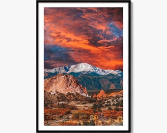 Colorado Springs konstfototryck, Guds trädgård-poster