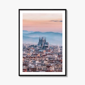 Barcelona Colorful Poster Print No 3, Barcelona Photo Art, Barcelona Decor, Barcelona Travel Print, Barcelona Street Map Poster, City Map