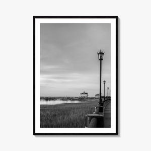 Charleston Photo Poster South Carolina Nr. 1, Charleston Schwarzweiß, Charleston Dekor, Charleston Travel, Charleston Poster
