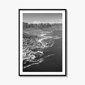 Kapstadt Foto Poster No 1, Kapstadt Schwarz-Weiß-Kunst, Kapstadt Fotografie, Kapstadt Reise, Kapstadt Karte Poster