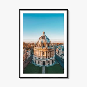 Impressão de pôster colorido de Oxford, Inglaterra, arte de parede com foto de Oxford, decoração de parede de Oxford, impressão de viagem de Oxford, pôster com mapa de ruas de Oxford, mapa da cidade