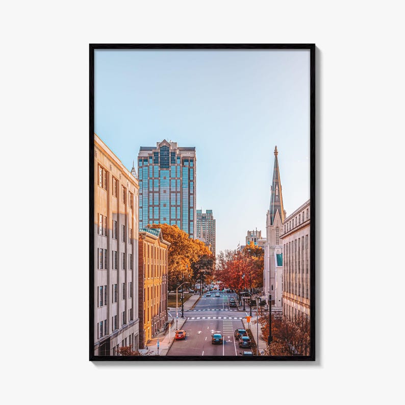 Raleigh Skyline Fine Art Photo Print, Downtown, NC, North Carolina, USA, Poster image 10