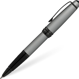 Gratis graveerkruis Bailey matgrijze kleur vulpen Luxe schrijfcadeau