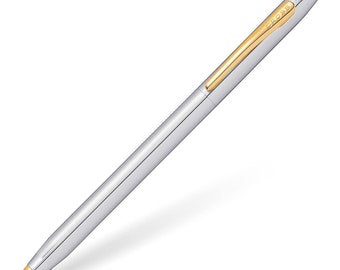 Engraved Cross Ballpoint Pen: 23KT Gold Trim, Classic Century Medalist