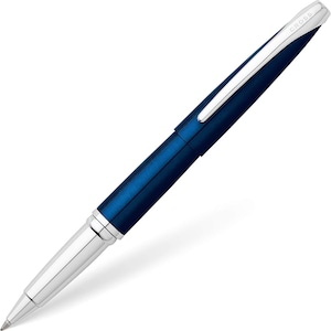 Laser Engraved CROSS ATX Rollerball Pen Translucent Blue With Gift Box & Gift Bag Personalied Business Graduation Promotional Gift