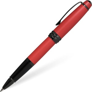 Freie Gravur Kreuz Bailey Matte Rot Farbrollerball Pen Luxus Schreiben Geschenk