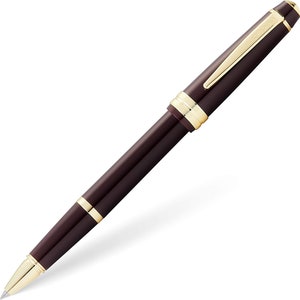 A.T CROSS Bailey Light Rollerball Pen Gold Tone With Cross Gift Box & Gift Bag