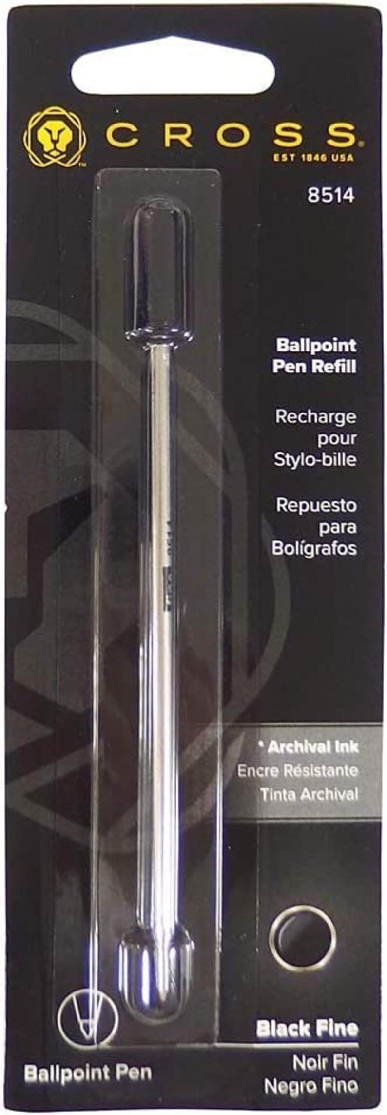 Cross Pen Refill for Ballpoint Pen Fine Point Black 8514 Etsy