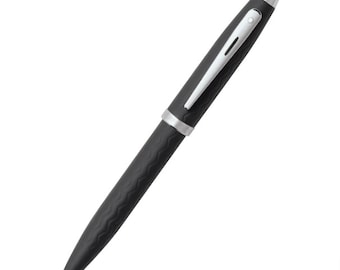 Licence officielle gratuite du stylo à bille gravé Sheaffer 100 noir avec bande de roulement de pneu Ferrari 100 noir