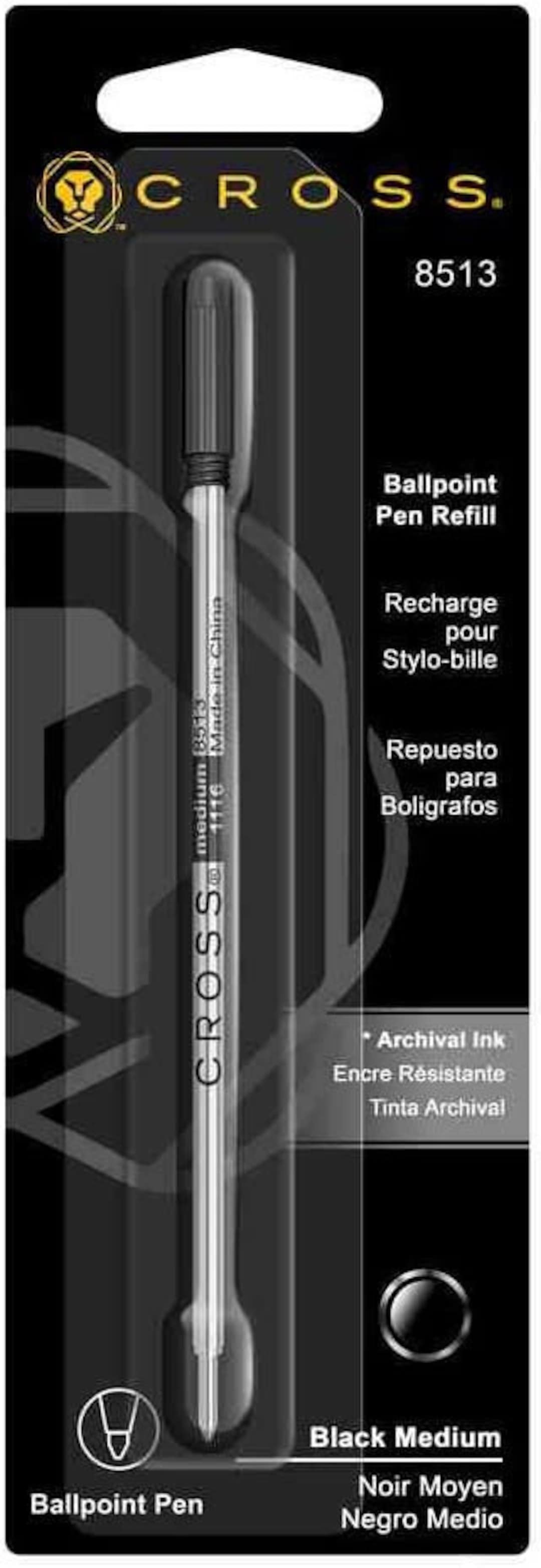 Cross Ballpoint Pen Refill Medium Point Black 8513 Etsy