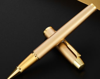 Personalised Engraving Copper Metal Rollerball Black Pen Parker Style Not Parker