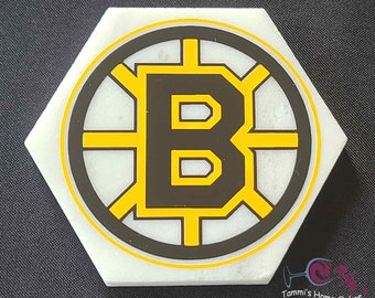 Boston Bruins Hockey Team - Marble Coaster