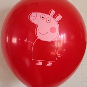 Pig Balloons Pig Party Supplies Pig Birthday Party Favors - 12 pcs. Latex Balloons Free Shipping