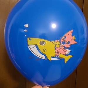 Baby Shark Balloons Baby Shark Party Supplies Baby Shark Birthday Party Favors - 12 pcs. Latex Balloons Free Shipping
