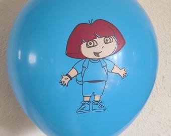 Dora the Explorer Balloons Dora Party Supplies Birthday Party Favors - 12 pcs. Latex Balloons Free Shipping