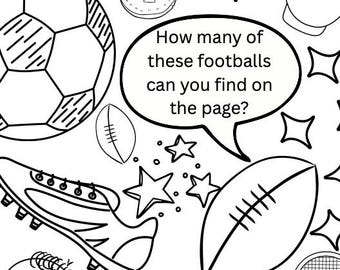 Sports Mindfulness Colouring
