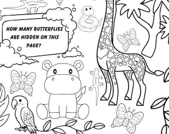 Mindfulness Colouring - Jungle theme