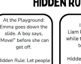 Escenarios de habilidades sociales con reglas ocultas