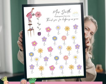 Personalized Teacher Appreciation Gift: Helping Us Grow Class Keepsake (Digital Download)
