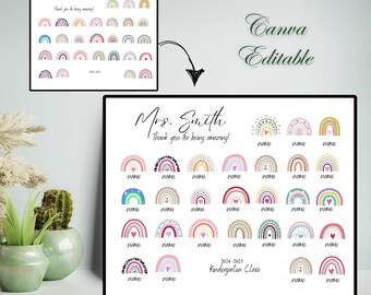 Personalized Teacher Appreciation Gift, Keepsake Plant Seeds (Digital Download)
