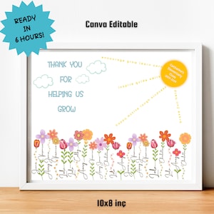 Regalo personalizado de agradecimiento al maestro, agradecimiento al maestro, regreso a clases, regalo de agradecimiento al maestro para la clase, ayudándonos a crecer, gracias