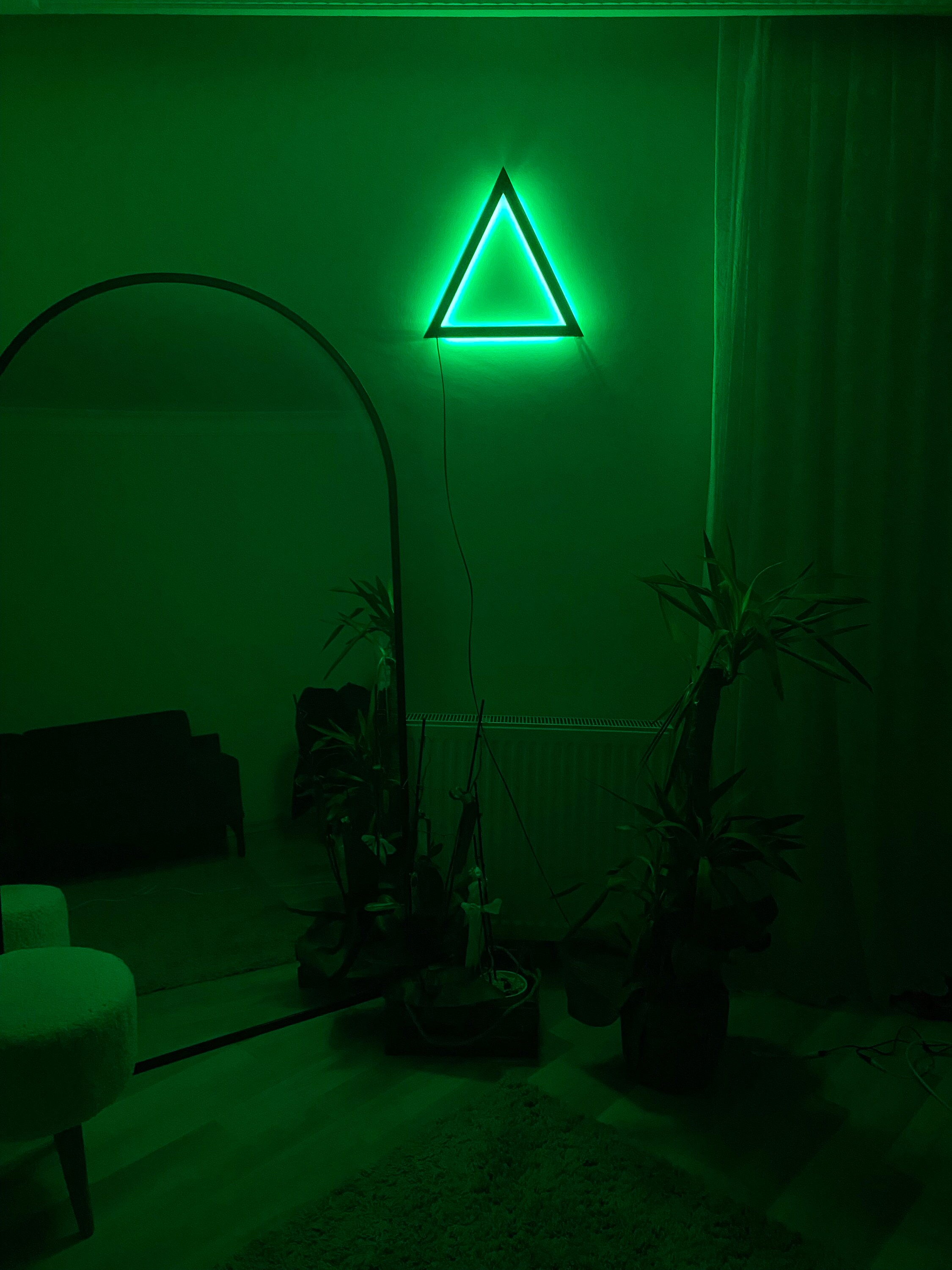 Minimalist Led Wall Art,led Wall Lamp,wood Wall Light Etsy