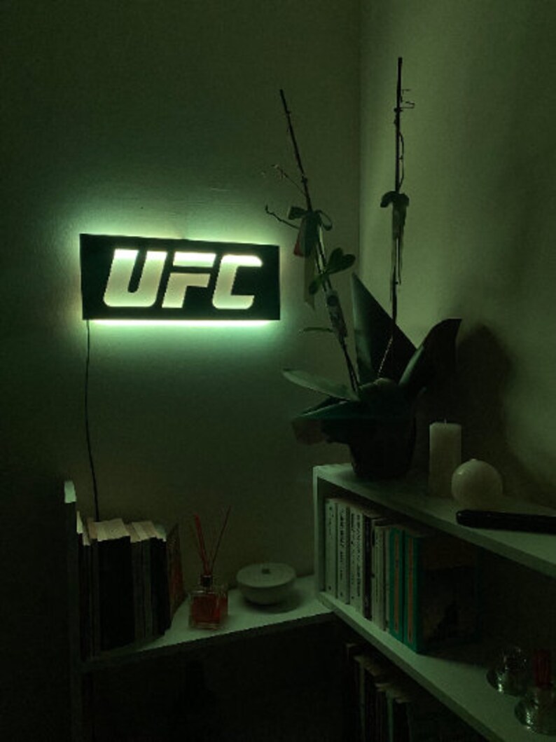 Ufc Wall Artufc Home Decorufc Neon Signufc Wall Lightufc Etsy
