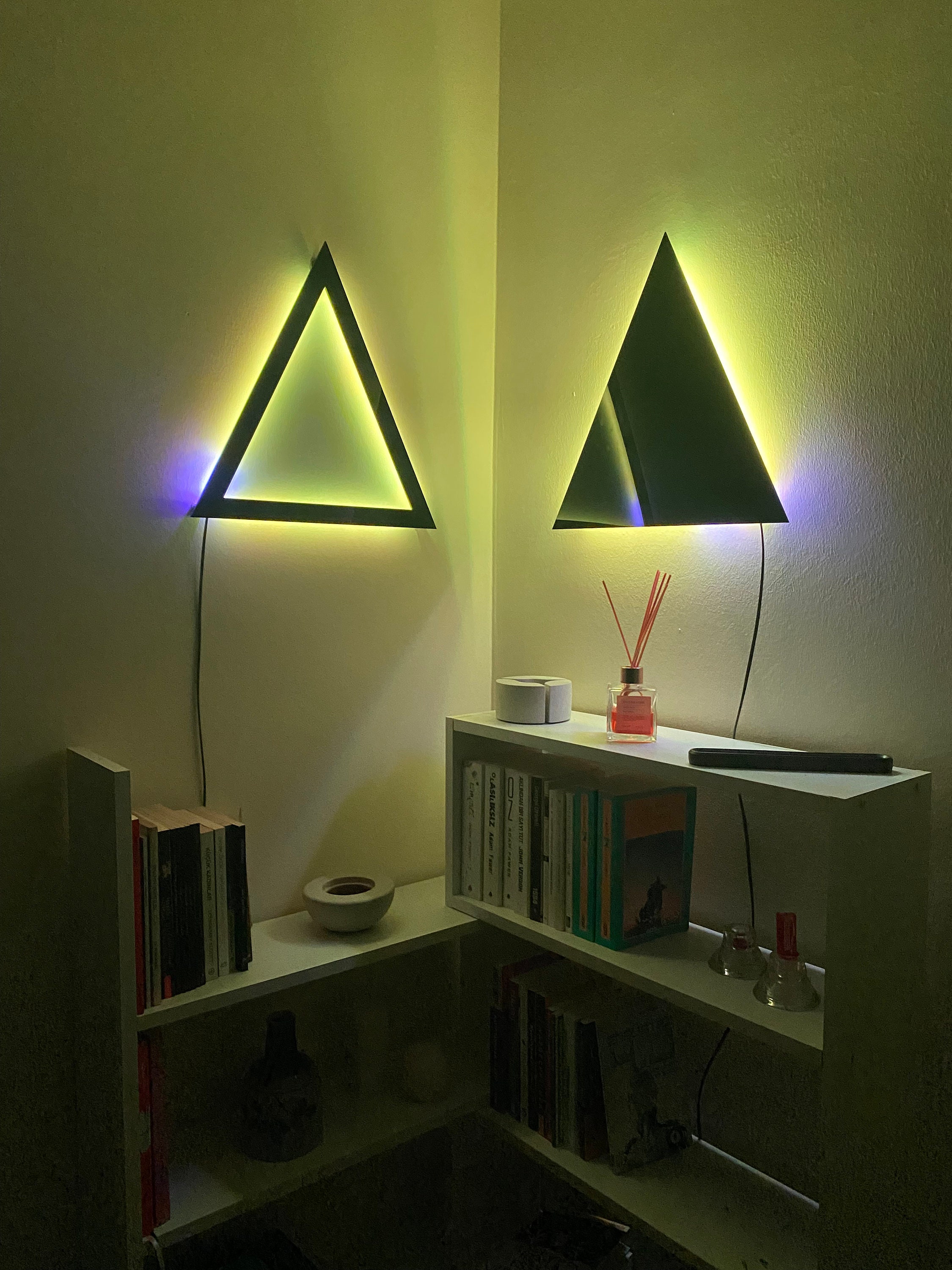 Minimalist Design Led Wall Lamp,wood Wall Light Etsy