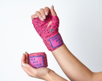 Pink Glitter Boxing/Kickboxing/Muay Thai Handwraps 4.5m for Girls