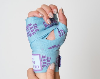 Tigress Blue Boxing/Kickboxing/Muay Thai Hand Wraps 4.5m for Girls