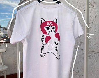 Gladiatrix Short Sleeve Boxer Kitten T-shirt for Boxers