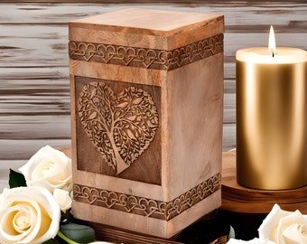 Best Urn For Human Ashes cremation box for human ashes wooden urn The Tree of Life Urn Box Funeral Urn of your loved one beautiful urn box