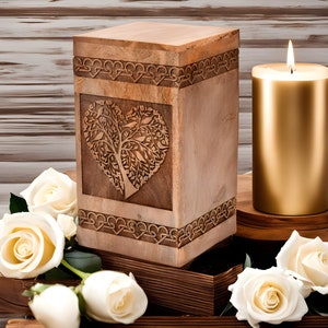 Best Urn For Human Ashes cremation box for human ashes wooden urn The Tree of Life Urn Box Funeral Urn of your loved one beautiful urn box