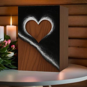 Personalized Wooden Pet Urn Custom Engraved Cremation Box Memorial Keepsake for Dog Cat Ashes