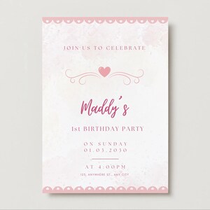 Digital Birthday Invitation - Customizable & Printable